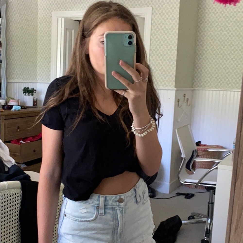 zara black t-shirt